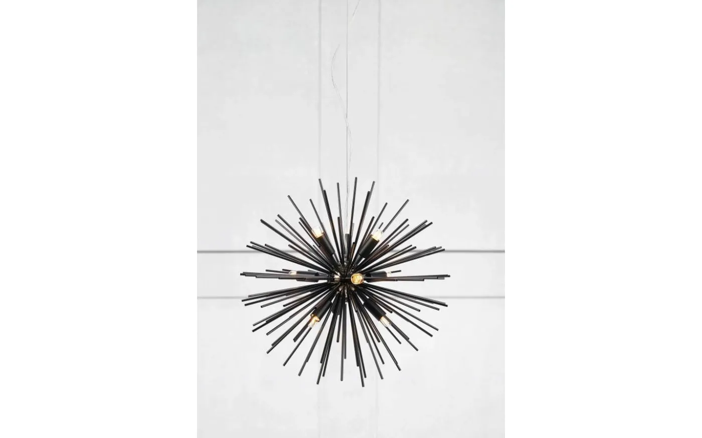 Soleil Taklampa 57cm 9L Svart