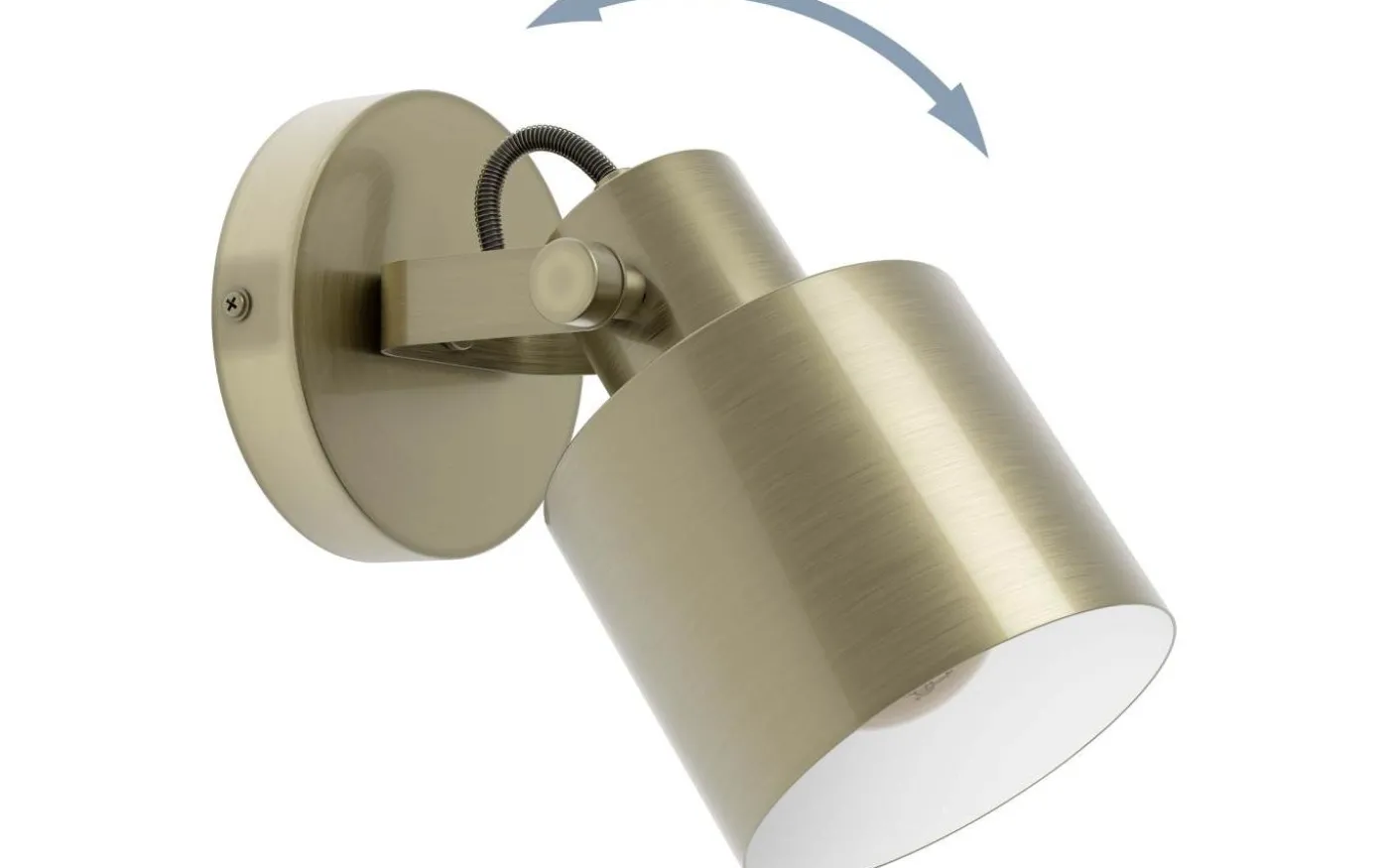 Southery Vägglampa Guldfärgad
