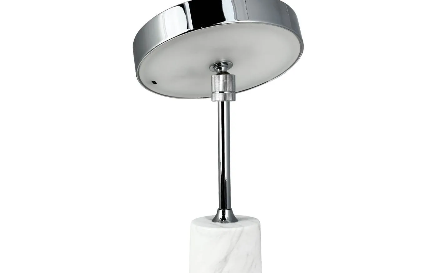 Starlight Uppladdningsbar Bordslampa 25cm LED 3000K 2W Krom/Vit Marmor