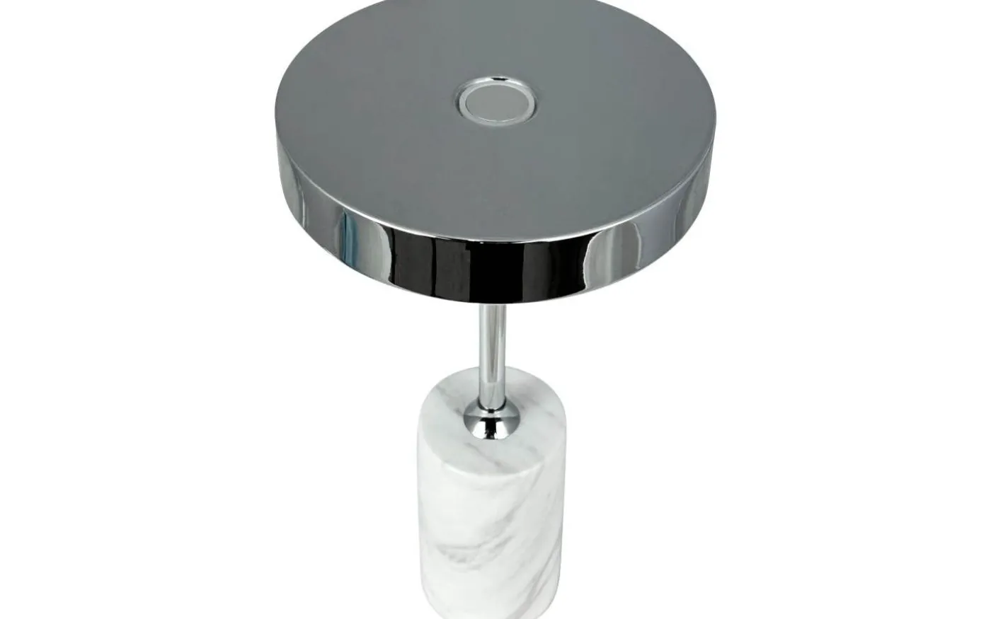 Starlight Uppladdningsbar Bordslampa 25cm LED 3000K 2W Krom/Vit Marmor