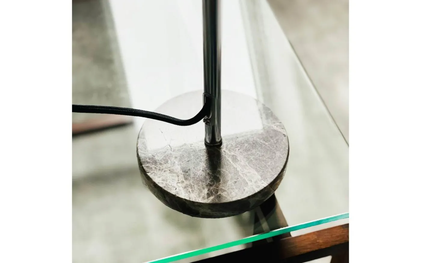 Stockholm D20 Bordslampa 40,5cm Krom/Marmor