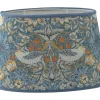 Strawberry Thief Oval Lampskärm 20cm Teal William Morris