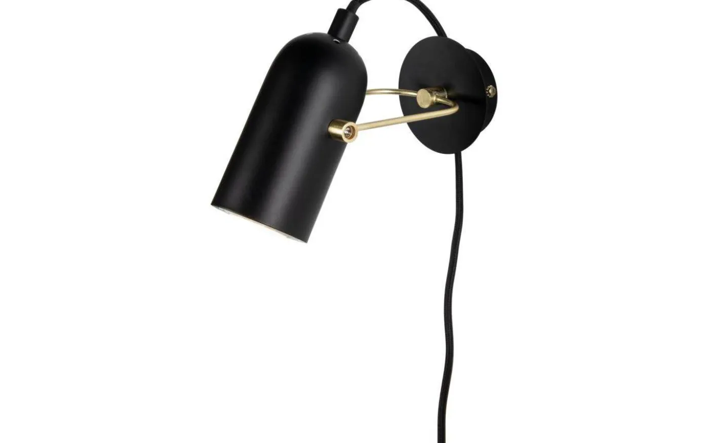Swan Mini Vägglampa Svart/Mässing