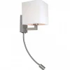 Taina Vägglampa Vit/Matt nickel E27 + 3W LED 25° 3000K