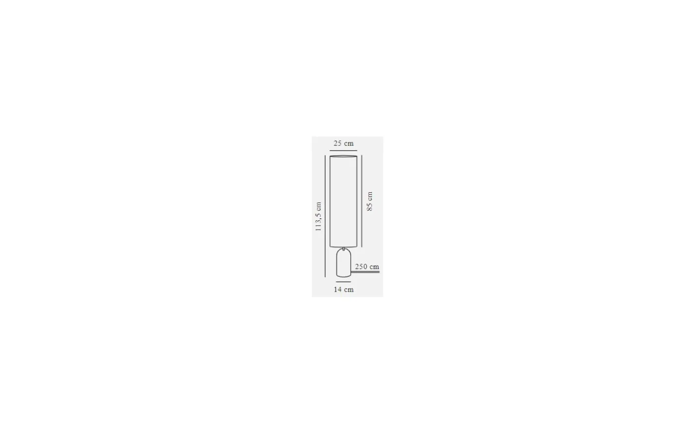Talli Golvlampa 114cm Brun