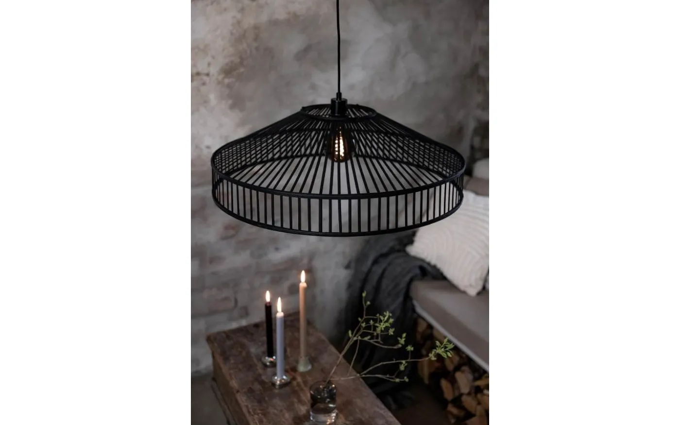 Tapa Taklampa 70cm Svart