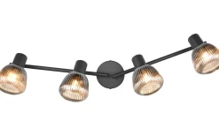 Tarifa Spotlight 4-delad E14 mattsvart/förkromad