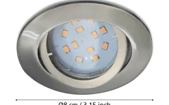 Tedo Spotlight 3-Pack GU10 LED 3000K 3x4,6W Nickel