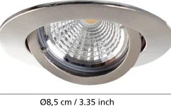 Tedo Spotlight 3-Pack 3-steg DIM GU10 LED 3000K 3x4,8W Nickel