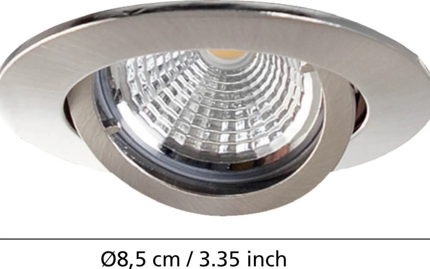 Tedo Spotlight 3-Pack 3-steg DIM GU10 LED 3000K 3x4,8W Nickel