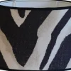 Terranea Zebra Oval Lampskärm 30cm Svart Ralph Lauren