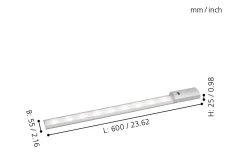 Teya Bänkbelysning 60cm med Rörelsesensor LED 4000K 10W Silver