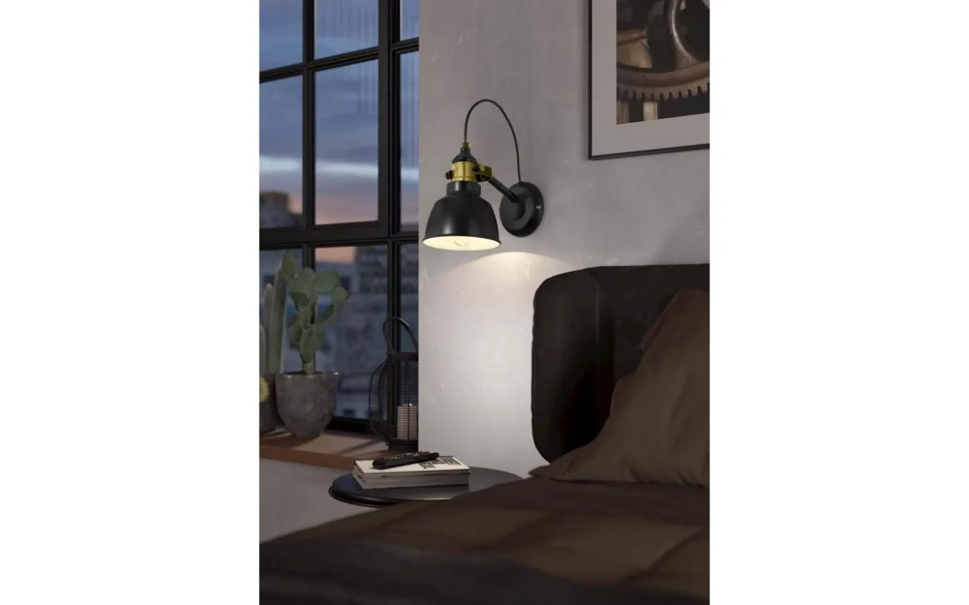 Thornford Vägglampa Svart
