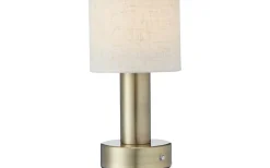 Tiara Lampskärm Ø13cm med Topplock Vit/Beige