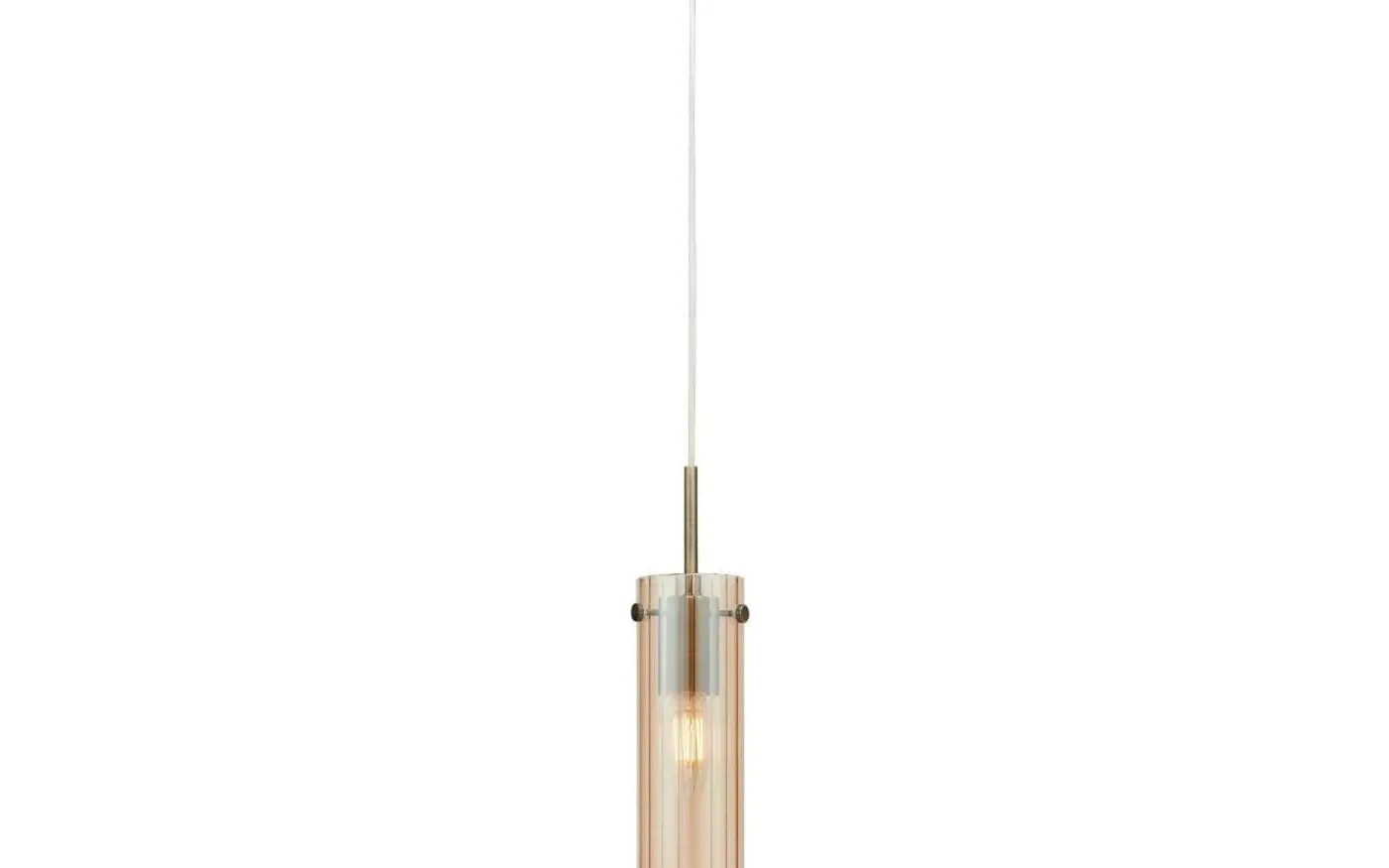 Tibia Fönsterlampa 7cm Amber/Antikmässing