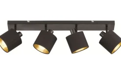 Tommy Spotlight 4-delad E14 matt svart/guld