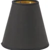 Toppringskärm Ø15cm E14 Svart/Guld