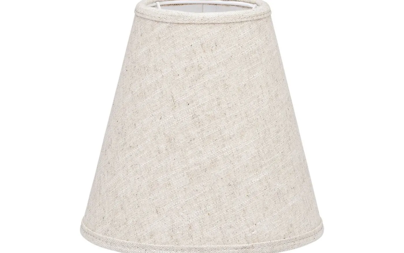 Toppringskärm E14 Ø15cm Lin Ljus Beige