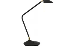 Toreno Bordslampa 55cm LED 3000K 630lm 7W Svart/Mässing Dimbar