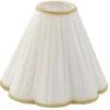 Torino Plisserad Toppringskärm Ø25cm Offwhite