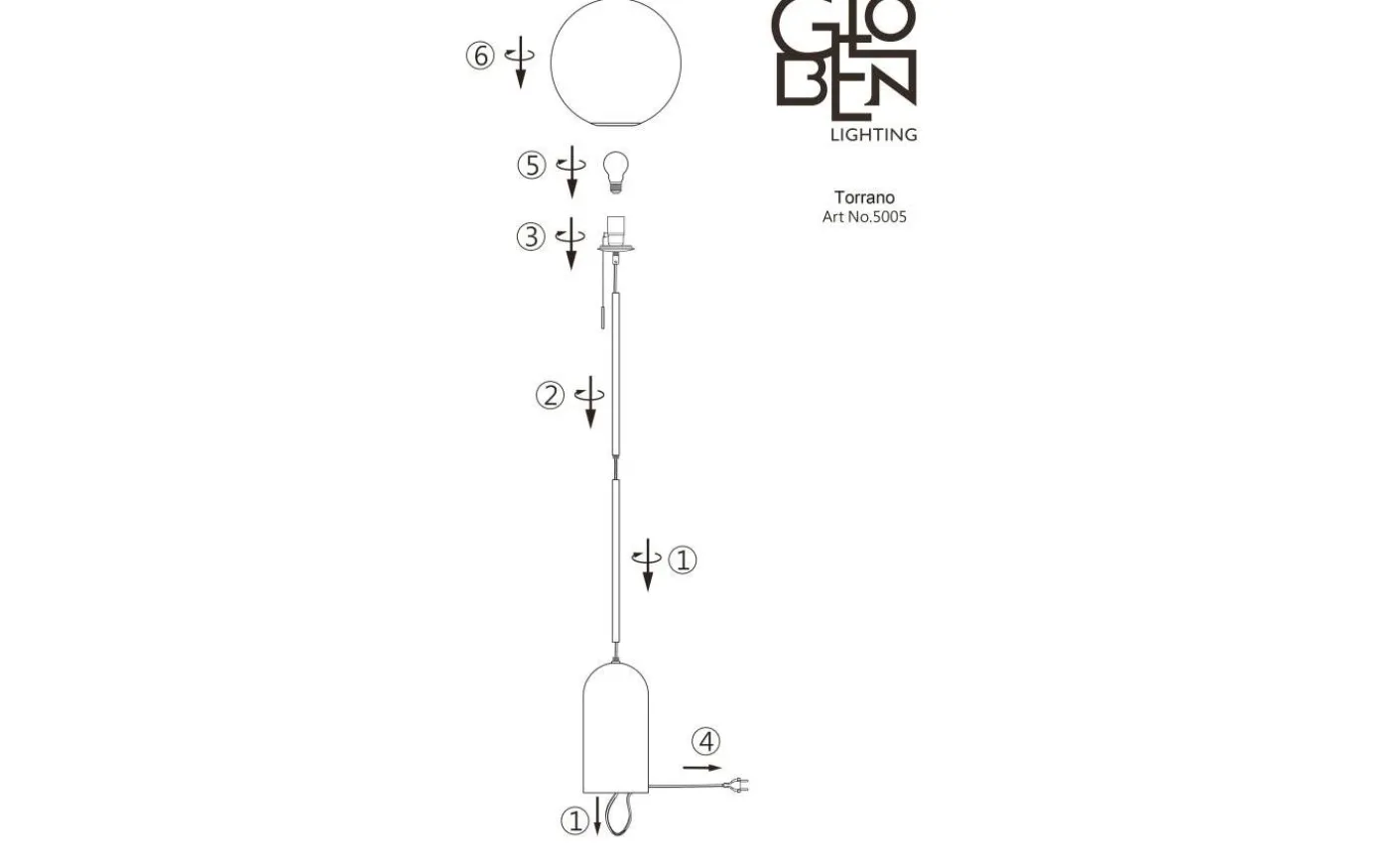Torrano Golvlampa 145cm Brun