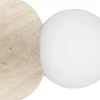 Torrano Plafond/Vägglampa 13cm Travertin IP44