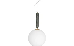 Torrano Taklampa 30cm E14 Grön/Opalvit