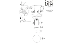 Torrano Vägglampa/Plafond 13cm IP44 Svart