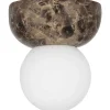 Torrano Vägglampa/Plafond 13cm IP44 Brun