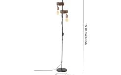Townshend 4 Golvlampa 169cm Brun