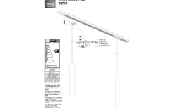 Trackline Peg Pendel 4cm LED 5W 3000K Stål