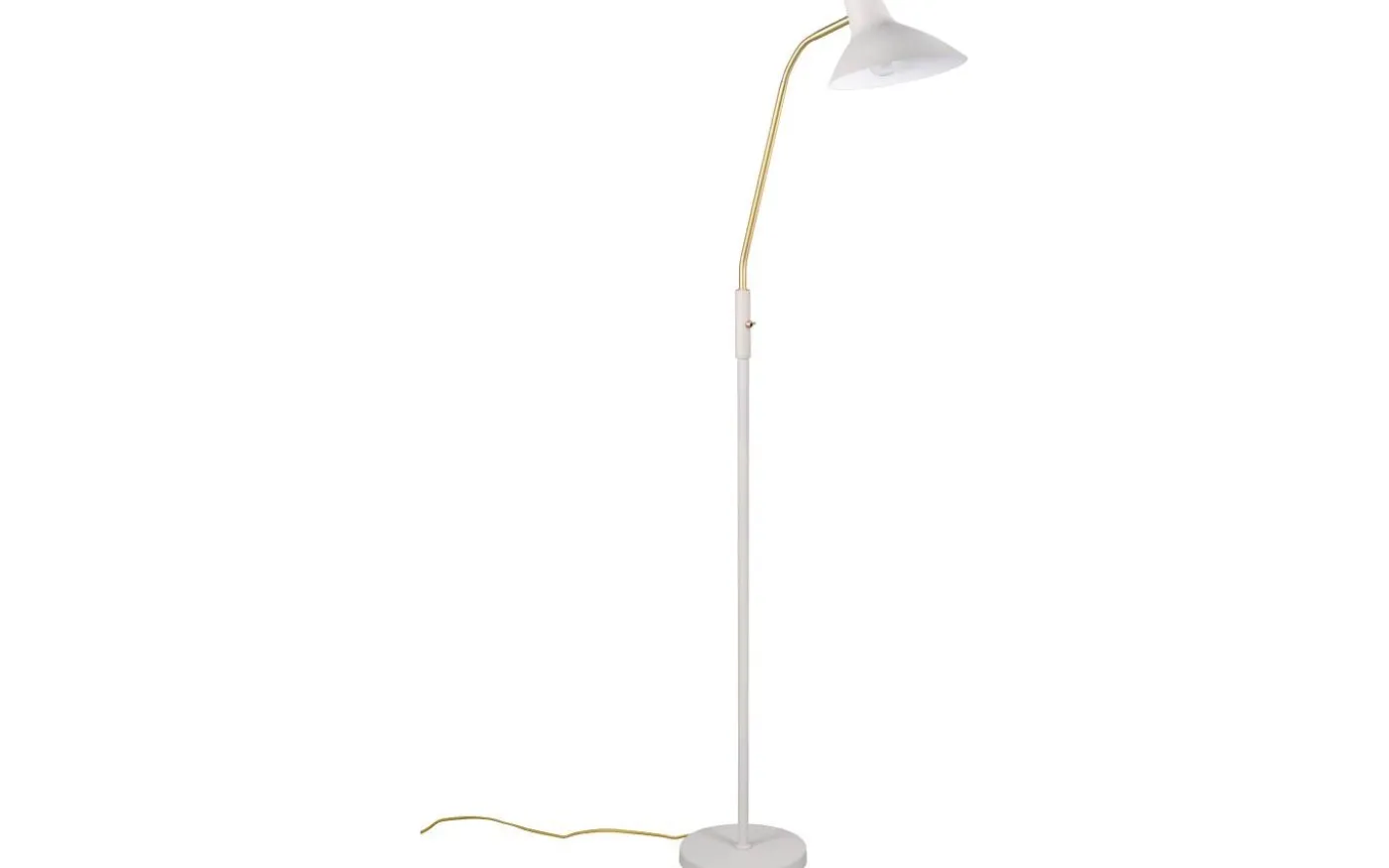 Traveller Golvlampa E27 varmgrå/matt mässing