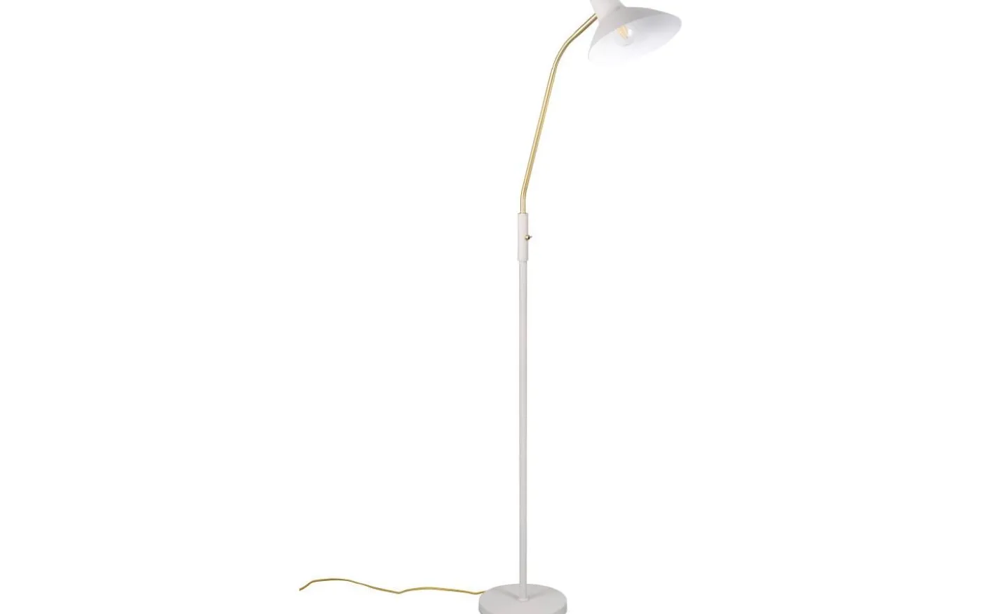 Traveller Golvlampa E27 varmgrå/matt mässing