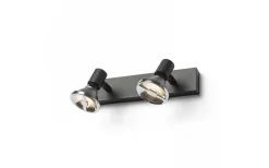 Trica III Vägglampa 2L Svart