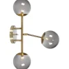 Trinity Vägglampa 3L 60cm Mässing/Rökfärgad