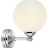 Tropea Vägglampa Vit/Krom IP44