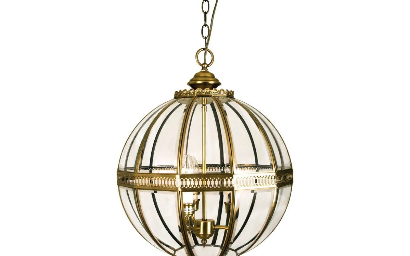 Tsar Taklampa 40cm Antikmässing