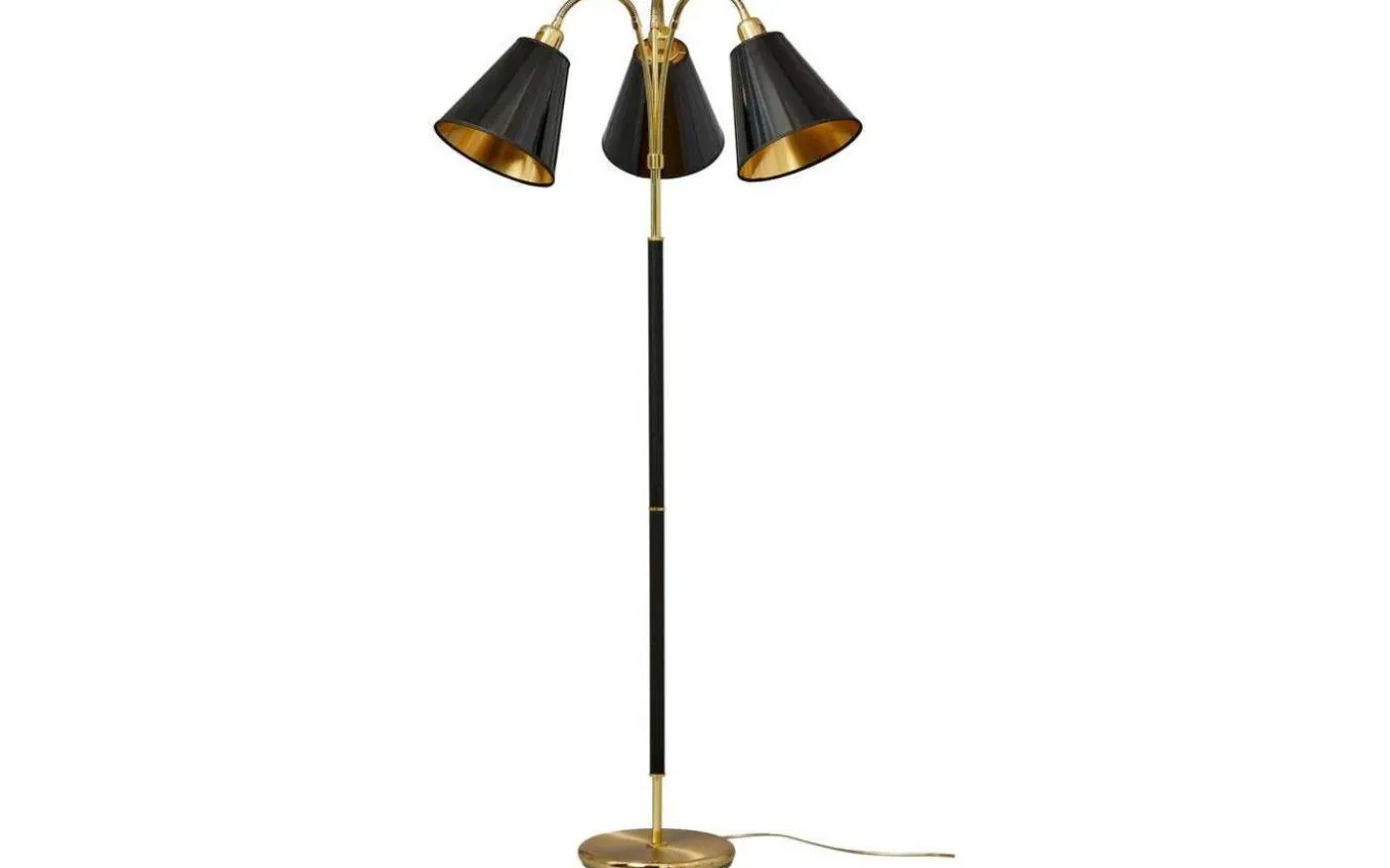 Tullgarn Golvfot 148cm 3L Mässing/Svart