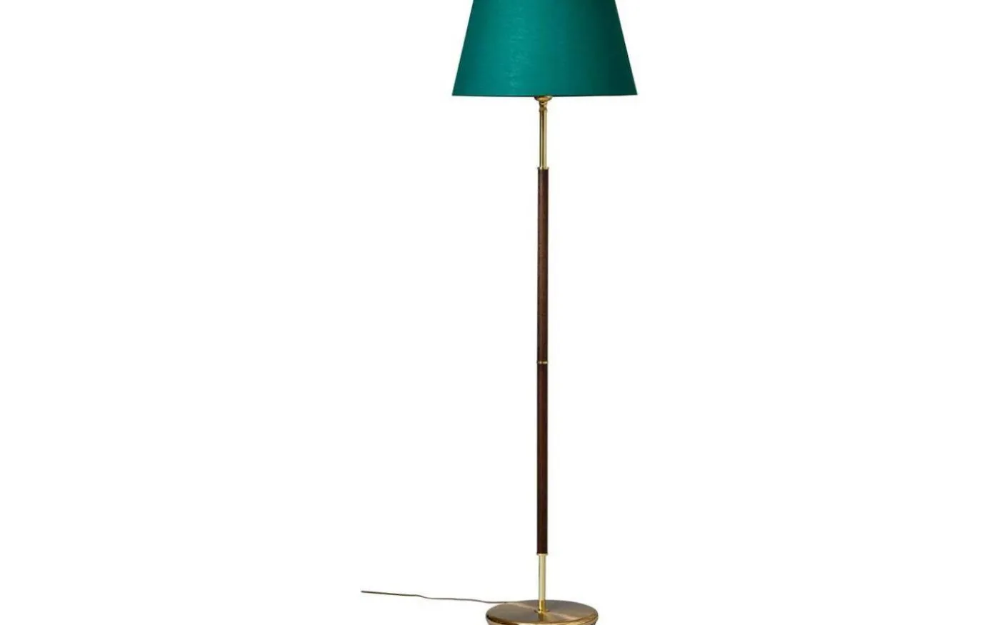 Tullgarn Golvfot 130cm Mässing/Valnöt