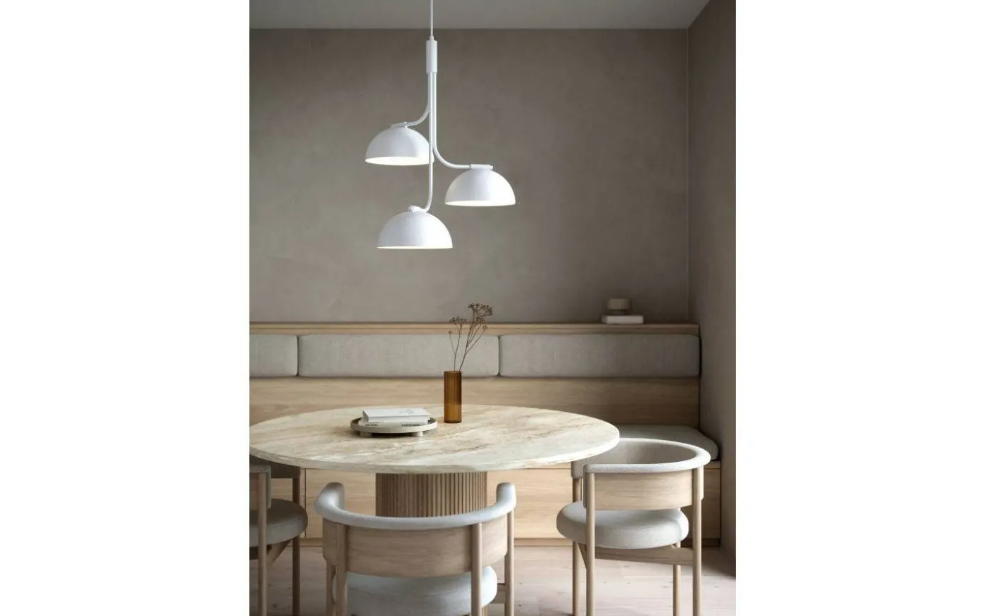 Tullio Taklampa 60cm Vit
