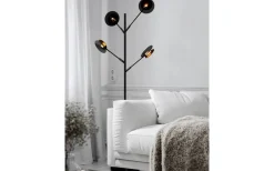 Turno Golvlampa 176cm Svart/Guld