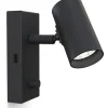 Tyson Vägglampa USB Vänster Svart