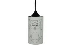 Ugglan Fönsterlampa 8cm Vit
