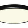 Ultra Light Plafond Ø24cm LED 3-Steg DIM Minne 3000K 1250lm 15W(100W) Svart IP54