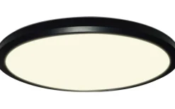 Ultra Light Plafond Ø24cm LED 3-Steg DIM Minne 3000K 1250lm 15W(100W) Svart IP54