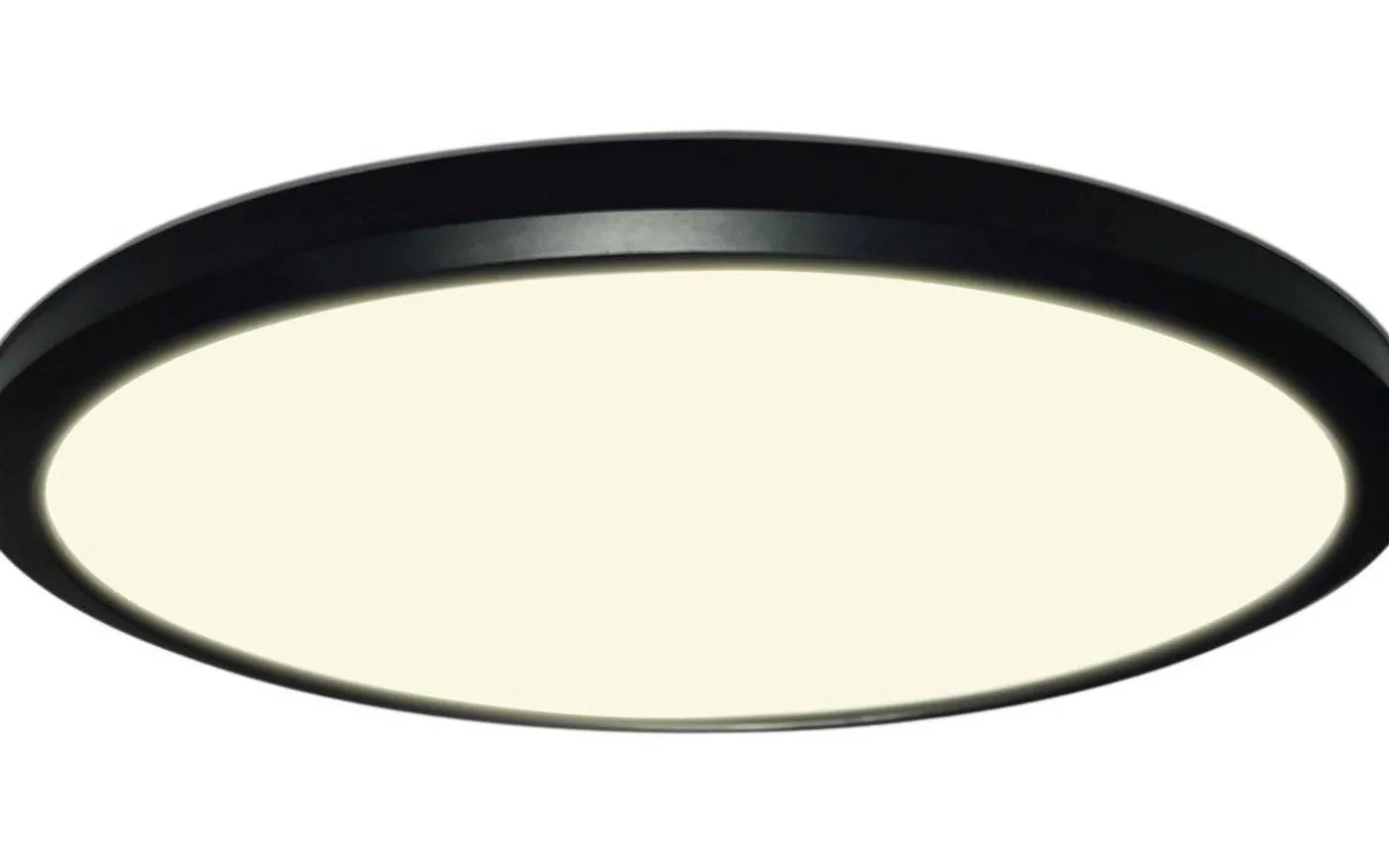 Ultra Light Plafond Ø24cm LED 3-Steg DIM Minne 3000K 1250lm 15W(100W) Svart IP54