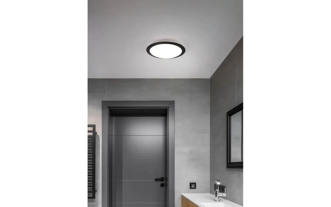 Umberto H2O Plafond LED 29cm mattsvart IP44