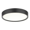 Universal Plafond Ø28cm LED 3-Steg DIM 3000K 800lm 12W(80W) Svart IP44