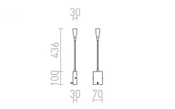 Versa Vägglampa / Läslampa LED