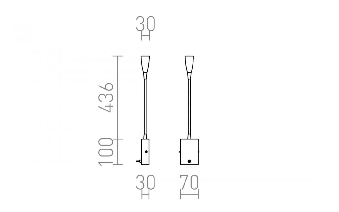 Versa Vägglampa / Läslampa LED